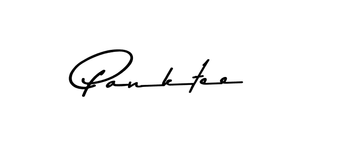 Design your own signature with our free online signature maker. With this signature software, you can create a handwritten (Asem Kandis PERSONAL USE) signature for name Panktee. Panktee signature style 9 images and pictures png