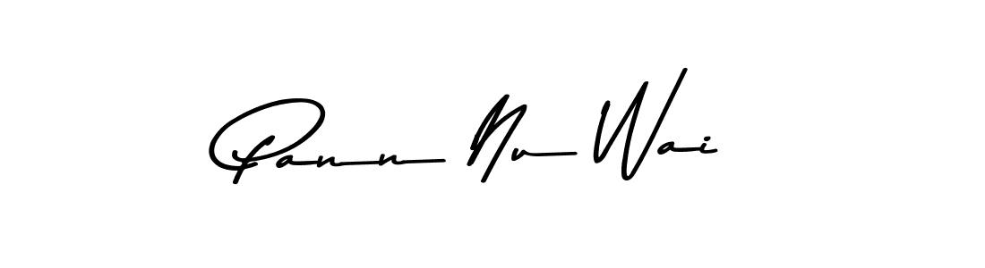 You should practise on your own different ways (Asem Kandis PERSONAL USE) to write your name (Pann Nu Wai) in signature. don't let someone else do it for you. Pann Nu Wai signature style 9 images and pictures png