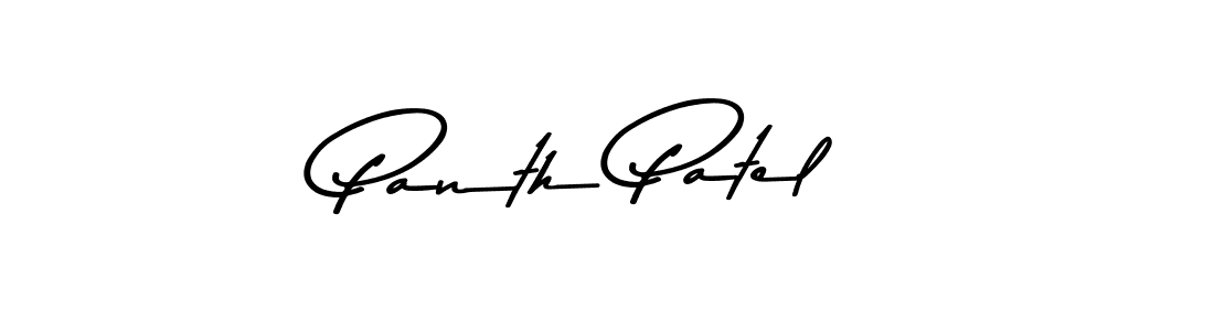 How to make Panth Patel signature? Asem Kandis PERSONAL USE is a professional autograph style. Create handwritten signature for Panth Patel name. Panth Patel signature style 9 images and pictures png