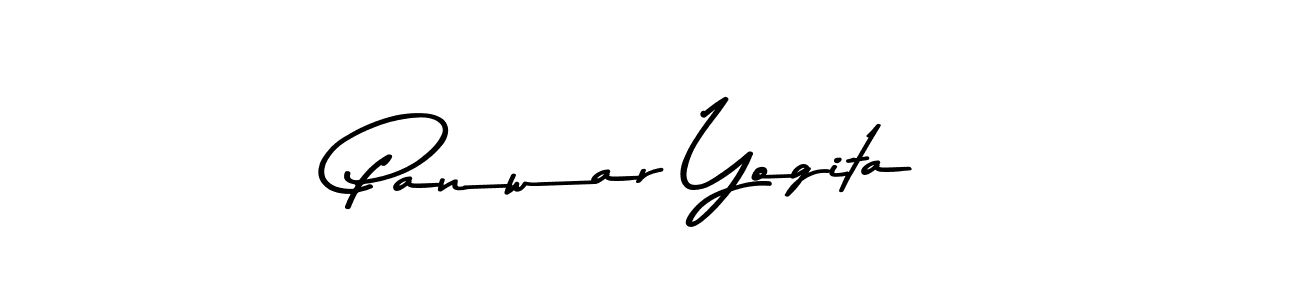 Panwar Yogita stylish signature style. Best Handwritten Sign (Asem Kandis PERSONAL USE) for my name. Handwritten Signature Collection Ideas for my name Panwar Yogita. Panwar Yogita signature style 9 images and pictures png