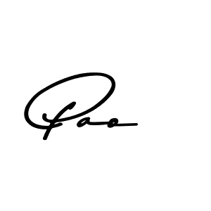 Also we have Pao name is the best signature style. Create professional handwritten signature collection using Asem Kandis PERSONAL USE autograph style. Pao signature style 9 images and pictures png