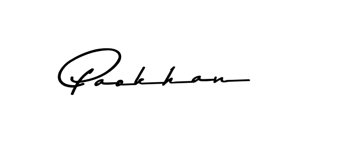 How to make Paokhan signature? Asem Kandis PERSONAL USE is a professional autograph style. Create handwritten signature for Paokhan name. Paokhan signature style 9 images and pictures png