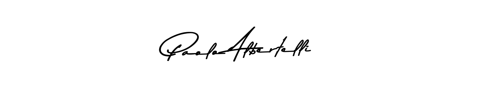 Design your own signature with our free online signature maker. With this signature software, you can create a handwritten (Asem Kandis PERSONAL USE) signature for name Paolo Albertelli. Paolo Albertelli signature style 9 images and pictures png