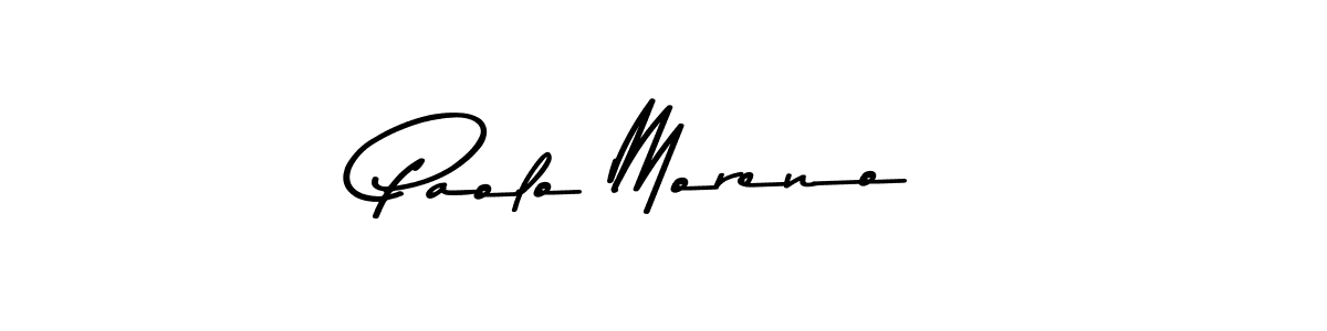 Design your own signature with our free online signature maker. With this signature software, you can create a handwritten (Asem Kandis PERSONAL USE) signature for name Paolo Moreno. Paolo Moreno signature style 9 images and pictures png