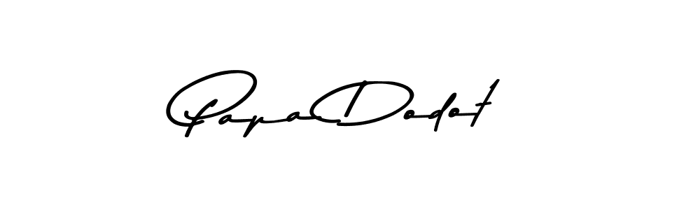 Create a beautiful signature design for name Papa Dodot. With this signature (Asem Kandis PERSONAL USE) fonts, you can make a handwritten signature for free. Papa Dodot signature style 9 images and pictures png