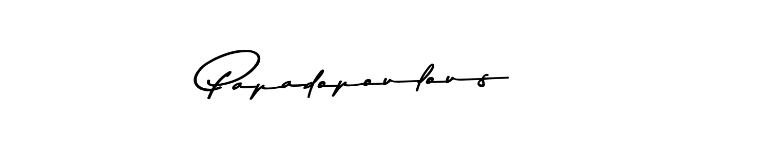 The best way (Asem Kandis PERSONAL USE) to make a short signature is to pick only two or three words in your name. The name Papadopoulous   include a total of six letters. For converting this name. Papadopoulous   signature style 9 images and pictures png