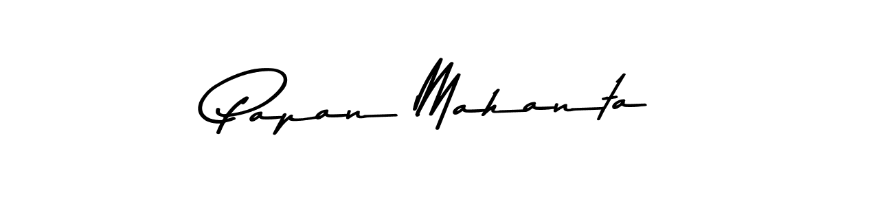 Create a beautiful signature design for name Papan Mahanta. With this signature (Asem Kandis PERSONAL USE) fonts, you can make a handwritten signature for free. Papan Mahanta signature style 9 images and pictures png