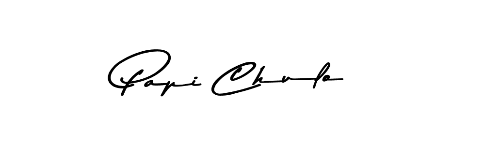 How to make Papi Chulo name signature. Use Asem Kandis PERSONAL USE style for creating short signs online. This is the latest handwritten sign. Papi Chulo signature style 9 images and pictures png