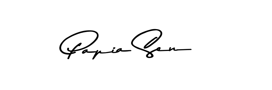 Design your own signature with our free online signature maker. With this signature software, you can create a handwritten (Asem Kandis PERSONAL USE) signature for name Papia Sen. Papia Sen signature style 9 images and pictures png