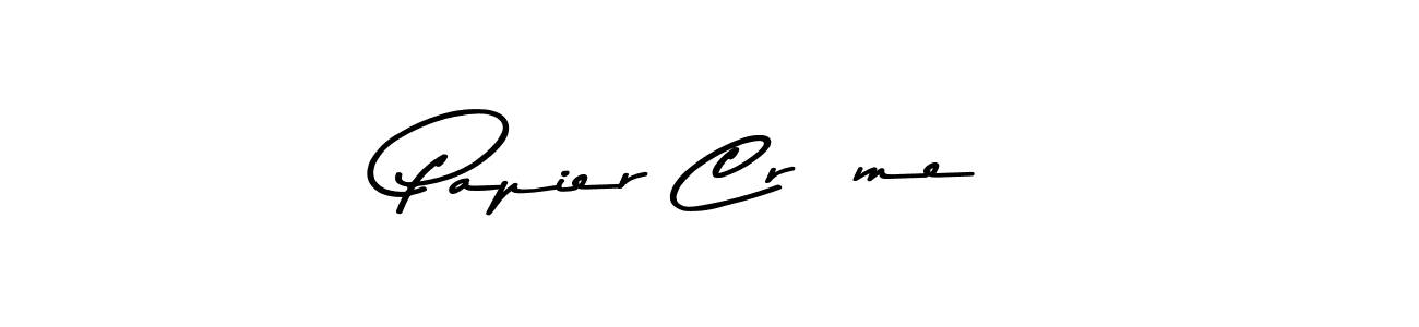 The best way (Asem Kandis PERSONAL USE) to make a short signature is to pick only two or three words in your name. The name Papier Crème include a total of six letters. For converting this name. Papier Crème signature style 9 images and pictures png