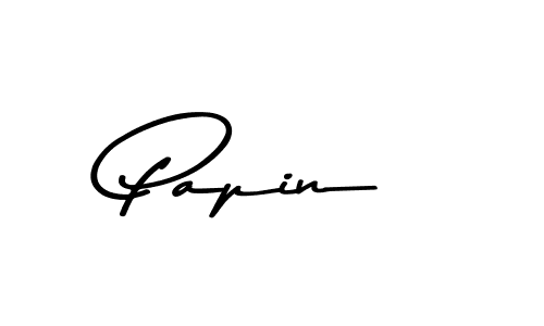 Design your own signature with our free online signature maker. With this signature software, you can create a handwritten (Asem Kandis PERSONAL USE) signature for name Papin. Papin signature style 9 images and pictures png