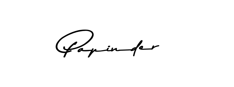 Use a signature maker to create a handwritten signature online. With this signature software, you can design (Asem Kandis PERSONAL USE) your own signature for name Papinder. Papinder signature style 9 images and pictures png