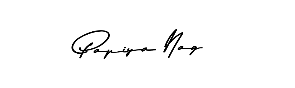 Design your own signature with our free online signature maker. With this signature software, you can create a handwritten (Asem Kandis PERSONAL USE) signature for name Papiya Nag. Papiya Nag signature style 9 images and pictures png