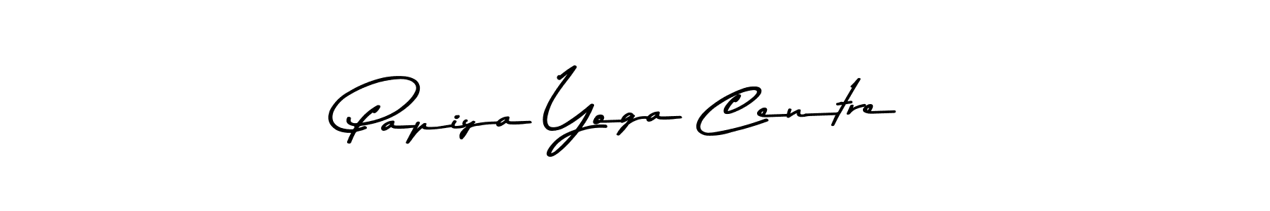 Create a beautiful signature design for name Papiya Yoga Centre. With this signature (Asem Kandis PERSONAL USE) fonts, you can make a handwritten signature for free. Papiya Yoga Centre signature style 9 images and pictures png