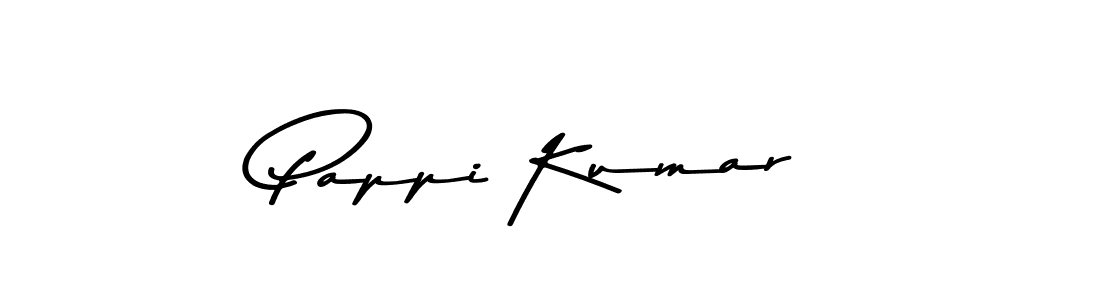 Create a beautiful signature design for name Pappi Kumar. With this signature (Asem Kandis PERSONAL USE) fonts, you can make a handwritten signature for free. Pappi Kumar signature style 9 images and pictures png