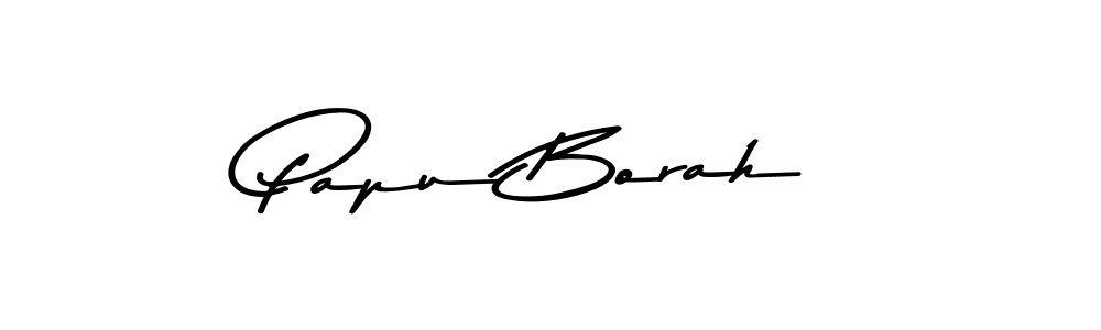 Use a signature maker to create a handwritten signature online. With this signature software, you can design (Asem Kandis PERSONAL USE) your own signature for name Papu Borah. Papu Borah signature style 9 images and pictures png