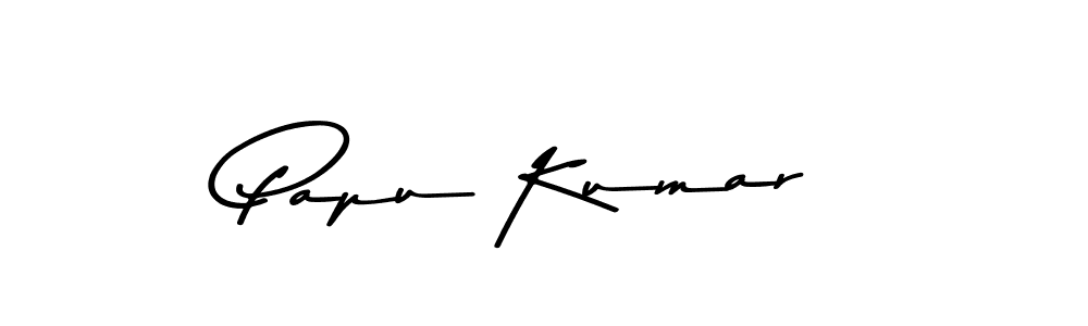 How to make Papu Kumar name signature. Use Asem Kandis PERSONAL USE style for creating short signs online. This is the latest handwritten sign. Papu Kumar signature style 9 images and pictures png