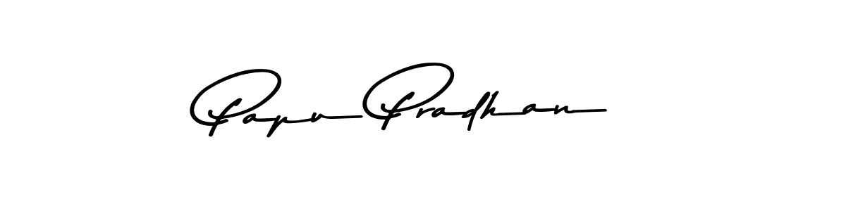 Create a beautiful signature design for name Papu Pradhan. With this signature (Asem Kandis PERSONAL USE) fonts, you can make a handwritten signature for free. Papu Pradhan signature style 9 images and pictures png