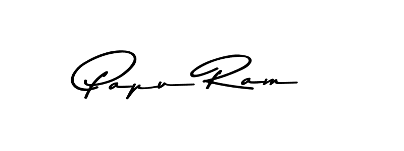 Make a beautiful signature design for name Papu Ram. With this signature (Asem Kandis PERSONAL USE) style, you can create a handwritten signature for free. Papu Ram signature style 9 images and pictures png