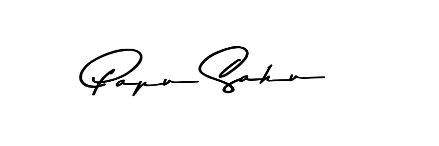 Design your own signature with our free online signature maker. With this signature software, you can create a handwritten (Asem Kandis PERSONAL USE) signature for name Papu Sahu. Papu Sahu signature style 9 images and pictures png