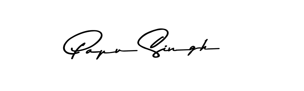 How to make Papu Singh name signature. Use Asem Kandis PERSONAL USE style for creating short signs online. This is the latest handwritten sign. Papu Singh signature style 9 images and pictures png