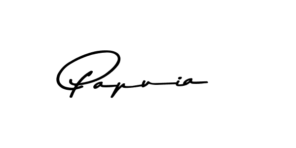 How to make Papuia name signature. Use Asem Kandis PERSONAL USE style for creating short signs online. This is the latest handwritten sign. Papuia signature style 9 images and pictures png