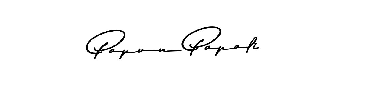 Create a beautiful signature design for name Papun Papali. With this signature (Asem Kandis PERSONAL USE) fonts, you can make a handwritten signature for free. Papun Papali signature style 9 images and pictures png