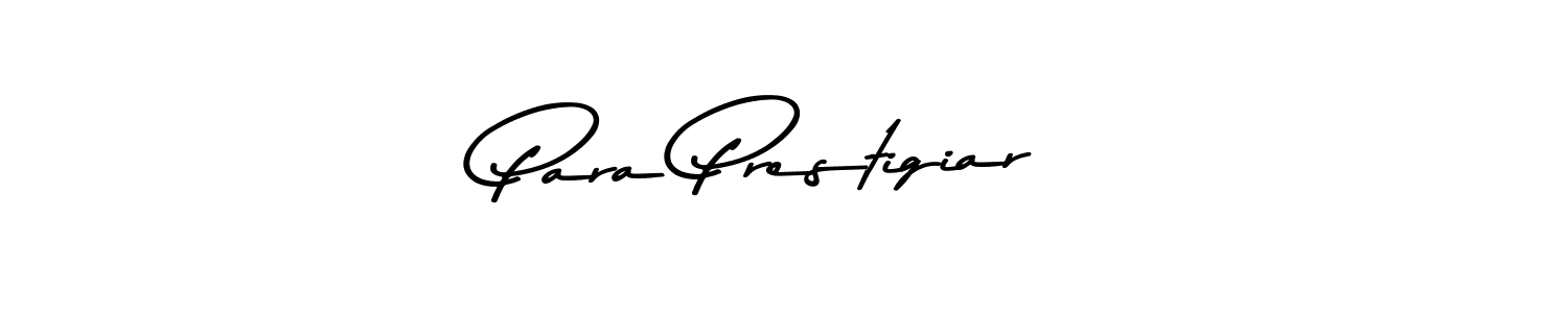 Create a beautiful signature design for name Para Prestigiar. With this signature (Asem Kandis PERSONAL USE) fonts, you can make a handwritten signature for free. Para Prestigiar signature style 9 images and pictures png