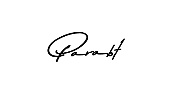 Design your own signature with our free online signature maker. With this signature software, you can create a handwritten (Asem Kandis PERSONAL USE) signature for name Parabt. Parabt signature style 9 images and pictures png