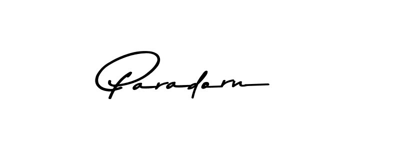 Design your own signature with our free online signature maker. With this signature software, you can create a handwritten (Asem Kandis PERSONAL USE) signature for name Paradorn. Paradorn signature style 9 images and pictures png