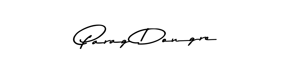 How to make Parag Dongre name signature. Use Asem Kandis PERSONAL USE style for creating short signs online. This is the latest handwritten sign. Parag Dongre signature style 9 images and pictures png