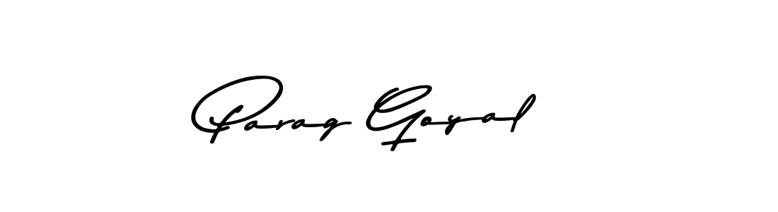 Use a signature maker to create a handwritten signature online. With this signature software, you can design (Asem Kandis PERSONAL USE) your own signature for name Parag Goyal. Parag Goyal signature style 9 images and pictures png