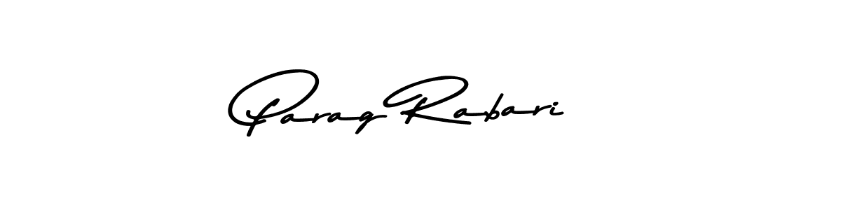 Design your own signature with our free online signature maker. With this signature software, you can create a handwritten (Asem Kandis PERSONAL USE) signature for name Parag Rabari. Parag Rabari signature style 9 images and pictures png