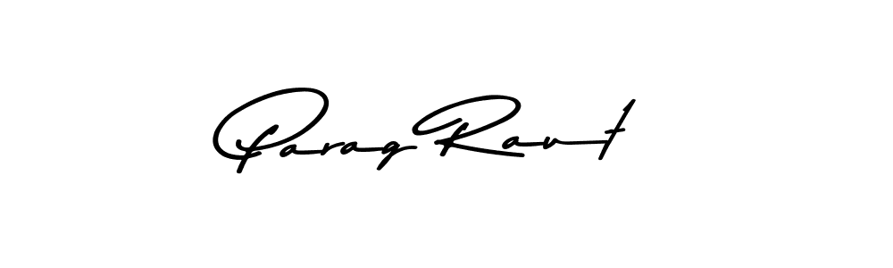 Create a beautiful signature design for name Parag Raut. With this signature (Asem Kandis PERSONAL USE) fonts, you can make a handwritten signature for free. Parag Raut signature style 9 images and pictures png