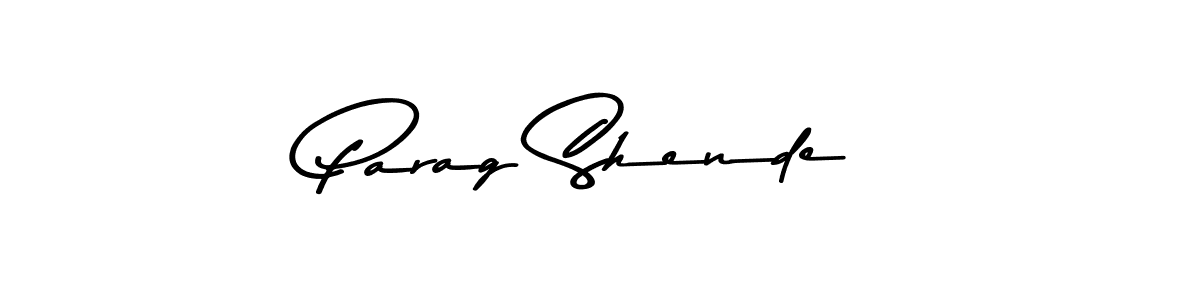 Create a beautiful signature design for name Parag Shende. With this signature (Asem Kandis PERSONAL USE) fonts, you can make a handwritten signature for free. Parag Shende signature style 9 images and pictures png