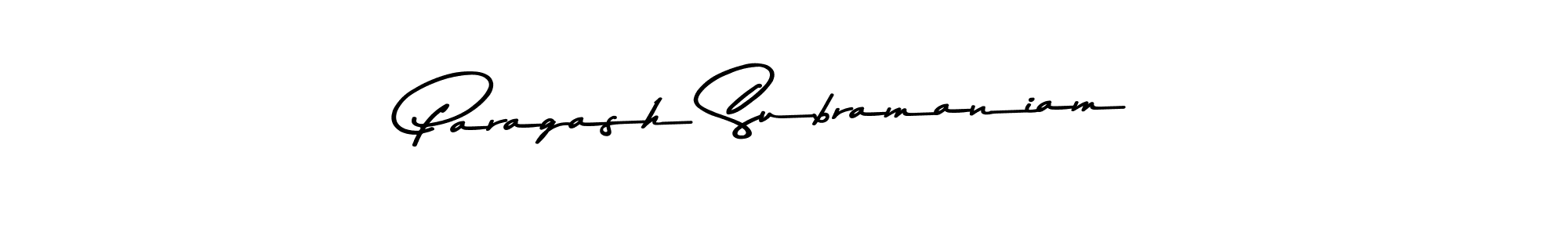 Make a beautiful signature design for name Paragash Subramaniam. Use this online signature maker to create a handwritten signature for free. Paragash Subramaniam signature style 9 images and pictures png