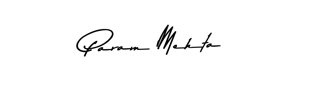 Also we have Param Mehta name is the best signature style. Create professional handwritten signature collection using Asem Kandis PERSONAL USE autograph style. Param Mehta signature style 9 images and pictures png