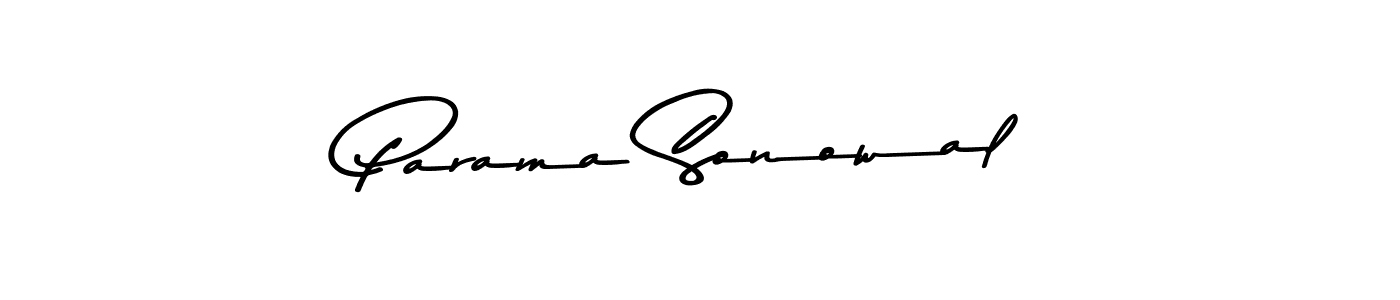 Asem Kandis PERSONAL USE is a professional signature style that is perfect for those who want to add a touch of class to their signature. It is also a great choice for those who want to make their signature more unique. Get Parama Sonowal name to fancy signature for free. Parama Sonowal signature style 9 images and pictures png