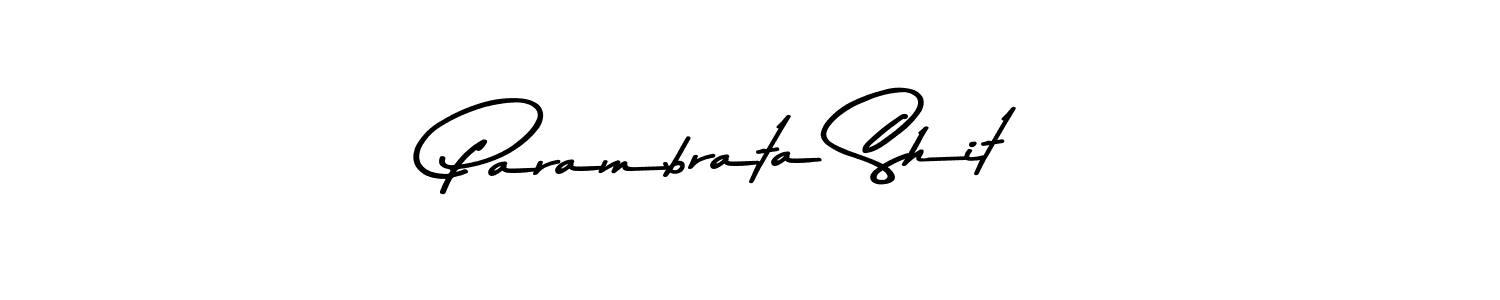 Design your own signature with our free online signature maker. With this signature software, you can create a handwritten (Asem Kandis PERSONAL USE) signature for name Parambrata Shit. Parambrata Shit signature style 9 images and pictures png