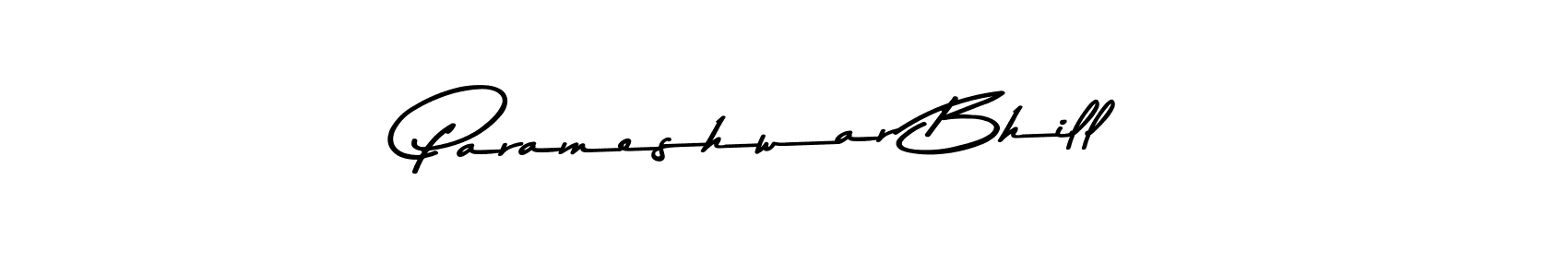 Design your own signature with our free online signature maker. With this signature software, you can create a handwritten (Asem Kandis PERSONAL USE) signature for name Parameshwar Bhill. Parameshwar Bhill signature style 9 images and pictures png