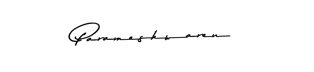 How to make Parameshwaren name signature. Use Asem Kandis PERSONAL USE style for creating short signs online. This is the latest handwritten sign. Parameshwaren signature style 9 images and pictures png
