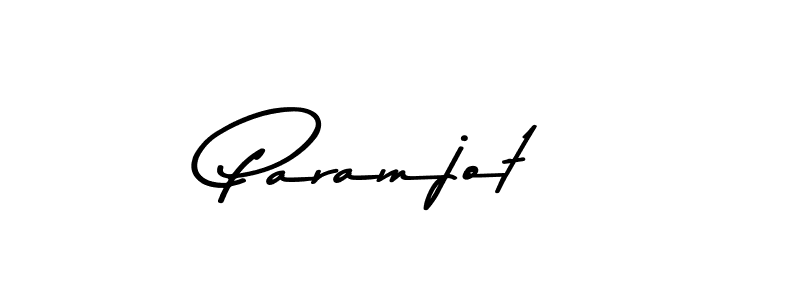 Make a beautiful signature design for name Paramjot. With this signature (Asem Kandis PERSONAL USE) style, you can create a handwritten signature for free. Paramjot signature style 9 images and pictures png