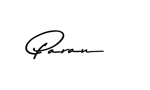 Create a beautiful signature design for name Paran. With this signature (Asem Kandis PERSONAL USE) fonts, you can make a handwritten signature for free. Paran signature style 9 images and pictures png