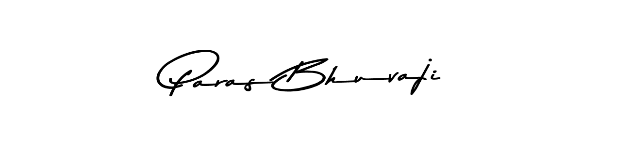 How to make Paras Bhuvaji name signature. Use Asem Kandis PERSONAL USE style for creating short signs online. This is the latest handwritten sign. Paras Bhuvaji signature style 9 images and pictures png