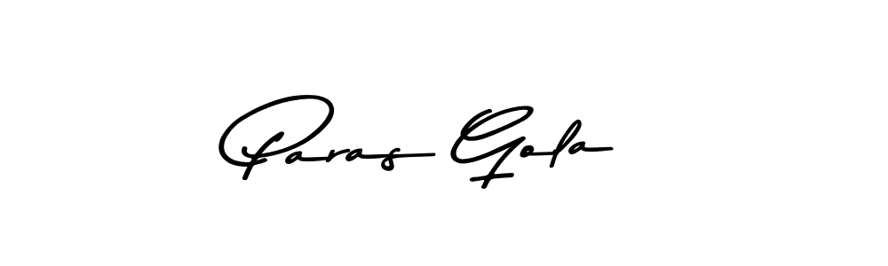Here are the top 10 professional signature styles for the name Paras Gola. These are the best autograph styles you can use for your name. Paras Gola signature style 9 images and pictures png