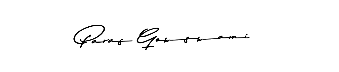 How to make Paras Gowswami signature? Asem Kandis PERSONAL USE is a professional autograph style. Create handwritten signature for Paras Gowswami name. Paras Gowswami signature style 9 images and pictures png