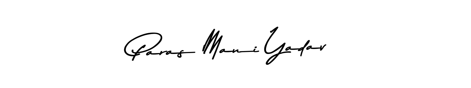 You should practise on your own different ways (Asem Kandis PERSONAL USE) to write your name (Paras Mani Yadav) in signature. don't let someone else do it for you. Paras Mani Yadav signature style 9 images and pictures png