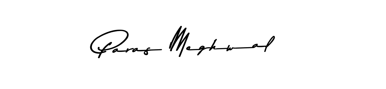 Use a signature maker to create a handwritten signature online. With this signature software, you can design (Asem Kandis PERSONAL USE) your own signature for name Paras Meghwal. Paras Meghwal signature style 9 images and pictures png