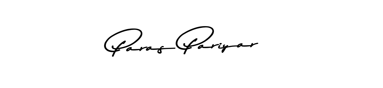 How to make Paras Pariyar name signature. Use Asem Kandis PERSONAL USE style for creating short signs online. This is the latest handwritten sign. Paras Pariyar signature style 9 images and pictures png