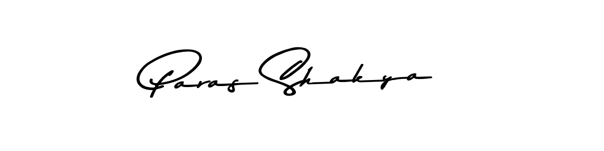 Create a beautiful signature design for name Paras Shakya. With this signature (Asem Kandis PERSONAL USE) fonts, you can make a handwritten signature for free. Paras Shakya signature style 9 images and pictures png